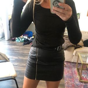 Topshop long sleeve cotton jersey sweater tee